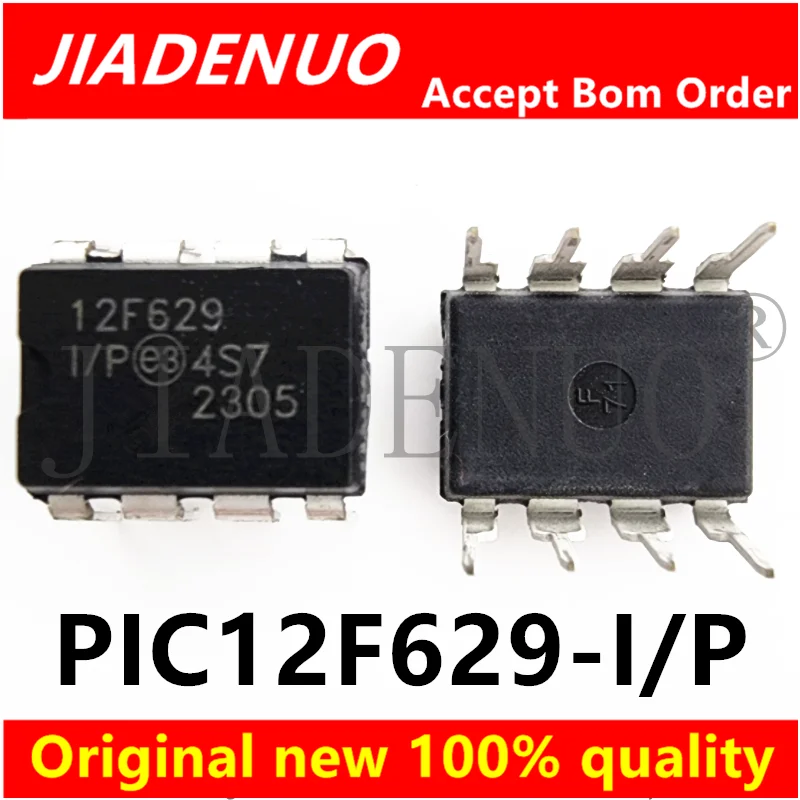 (5pcs)100% New PIC12F629-I/P PIC12F675-I/P PIC12F629 PIC12F675 12F629 12F675 DIP-8 Chipset