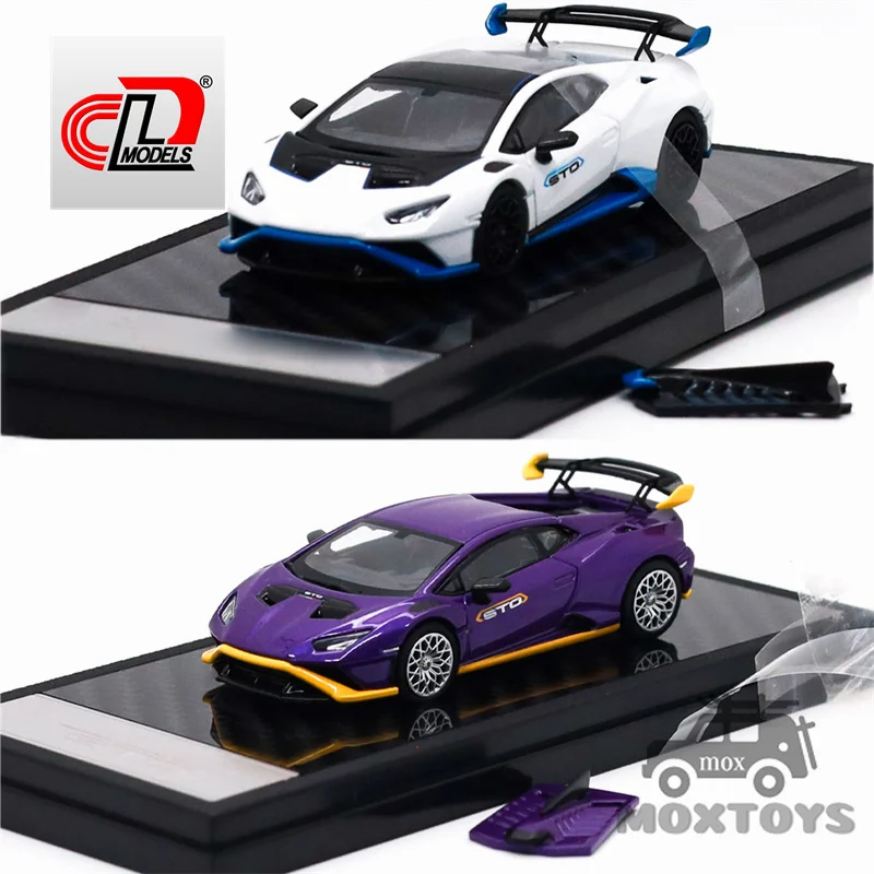 

LCD 1:64 Huracan STO Purple White Diecast Model Car