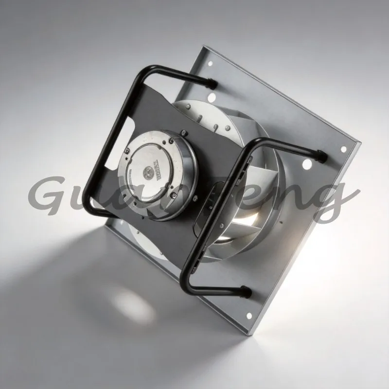 280Mm anti-corrosion and easy-to-clean EC centrifugal fan with high temperature resistance and bracket
