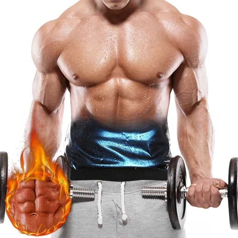 سترة تدريب الخصر للرجال قميص التخسيس عالي الضغط محدد شكل الجسم للتمرين في صالة الألعاب الرياضية، امتصاص العرق للتحكم في البطن وحرق الدهون #6