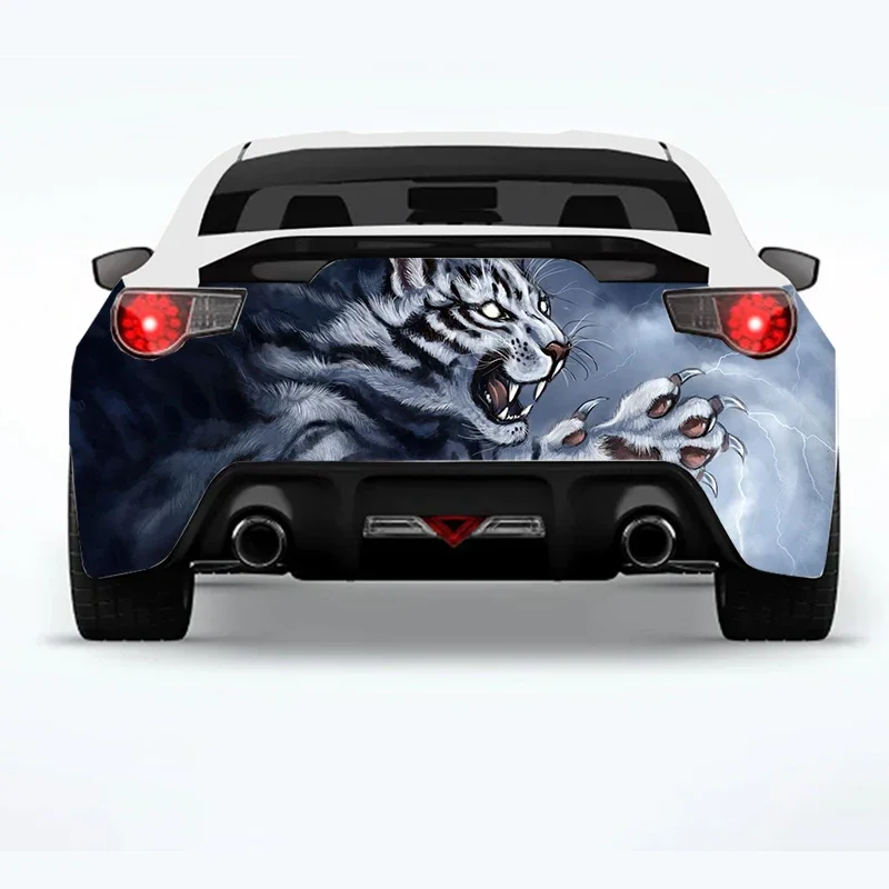 

Angry Tiger animal car sticker rear car rear appearance modification custom pattern suitable for SUV car truck packaging decal