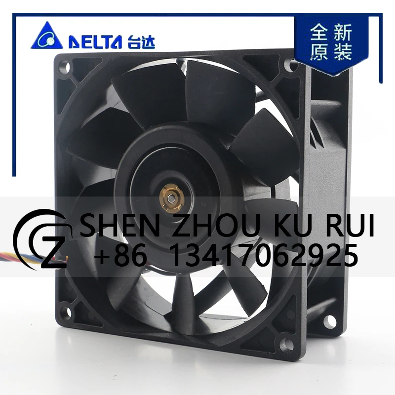 دلتا 5 فولت 24 فولت 48 فولت DC12V 2.35A التيار المتناوب EC 9038 90X90X38 مللي متر 9 سنتيمتر الهيكل العنيفة ارتفاع حجم الهواء عالية السرعة العاكس FFB0912UHE مروحة التبريد #4