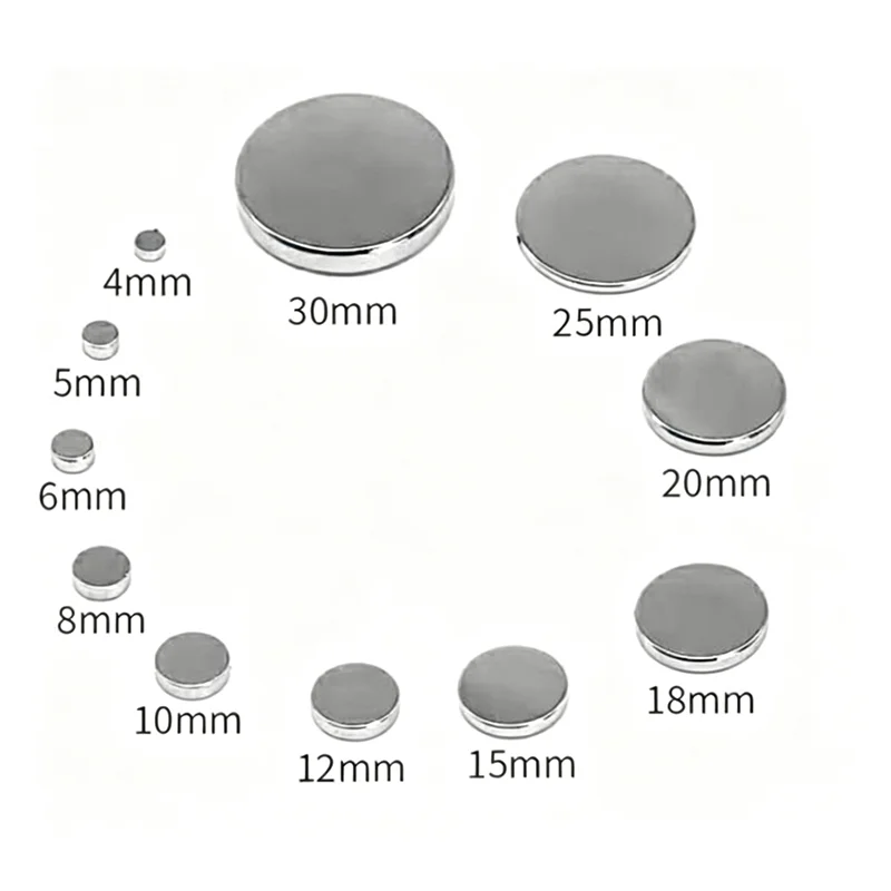 10x3 10x5 10x10 15x3 30x5 Strong Round Disc Magnets No-drill Multi Purpose Magnetic Hook Push Pin for Fridge DIY Kitchen Office