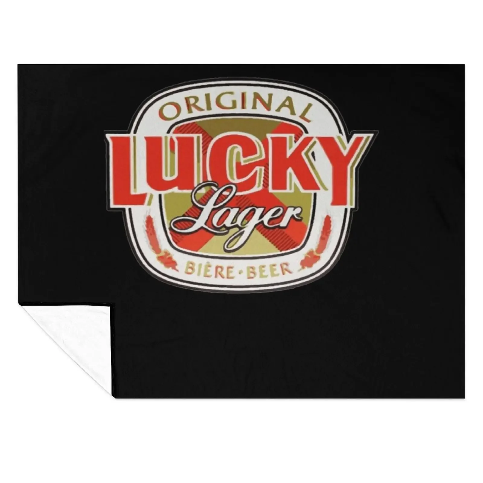 

Lucky-Lager-San-Francisco-Beer Throw Blanket Tourist Sleeping Bag Retros christmas decoration Blankets