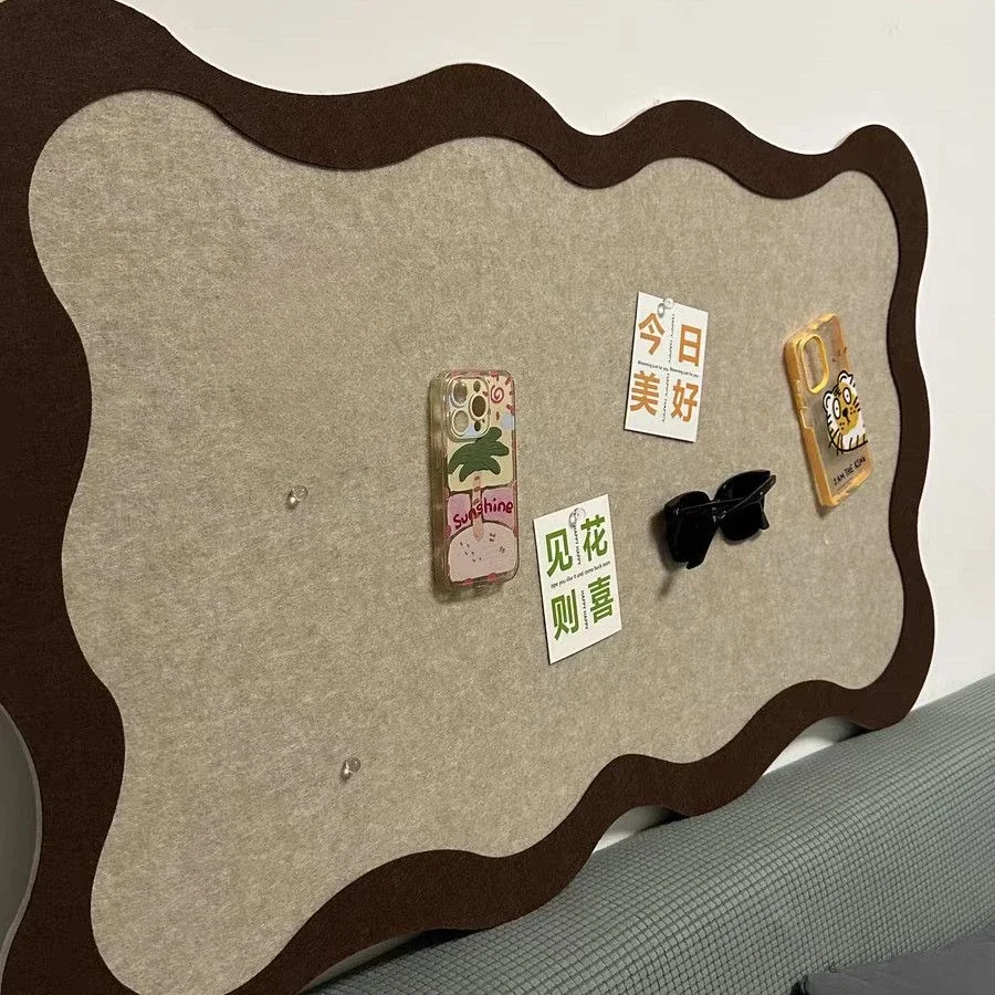 Spanish Style Felt Board Storage Wall Self-adhesive Stickers Jewelry Earrings Glasses Hat Hairpin Dormitory Bedroom Decoration