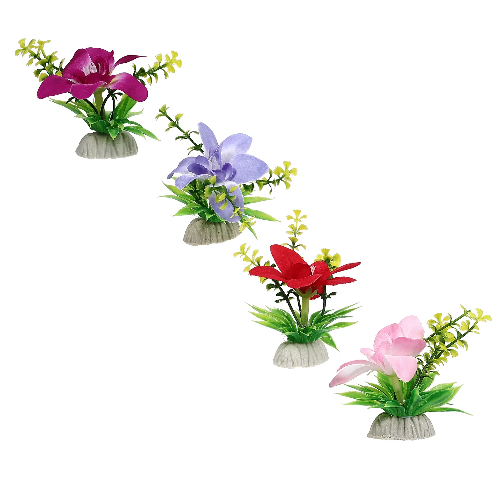 

4 Pcs chid Plate Decorations Artificial Flowers For Dish Adornments Party Supplies Home Garden Festive Celebrations Restaurant