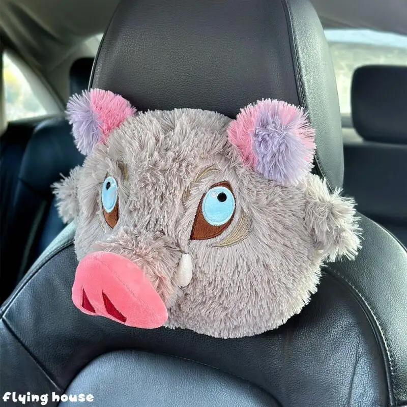 Demon Slayer Tsuyuri Kanawo Car Seat Headrest Lumbar Pillow Pillow Lumbar Support Cartoon Car Decoration Holiday Gift Cushion