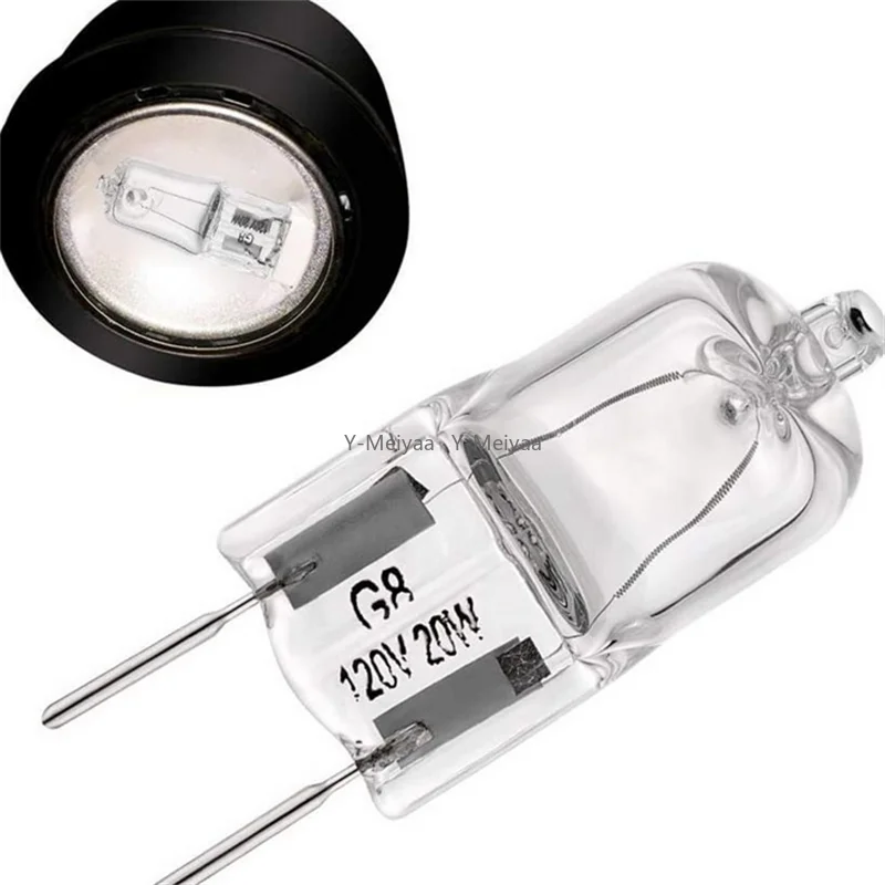 New 5/10PCS G8 120V 20W 35W 50W Eco Halogen Light Bulbs Halogen Bulb LED Lamp Bulbs Inserted Beads Crystal Lamp LED Bead