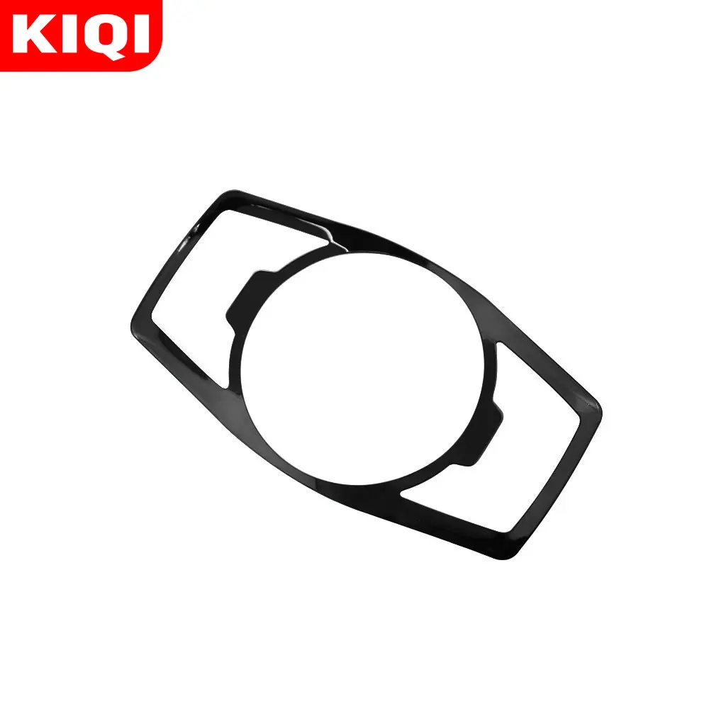 KIQI Fit for Ford Ranger 2015 2016 2017 2018 2019 2020 Stainless Steel Switch Headlight Knob Panel Decorative Covers Accessorie