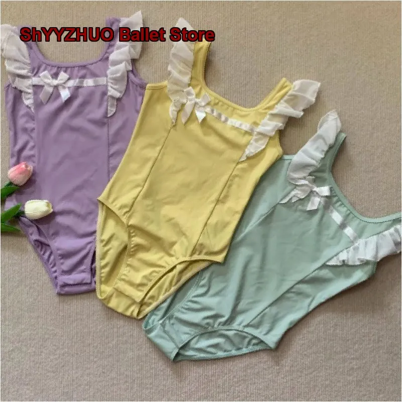 Children's Girls Dance Costume Short Sleeves Spaghetti Strap Dress for Girls Beginner Level Chinese Dance Art Exam Kids