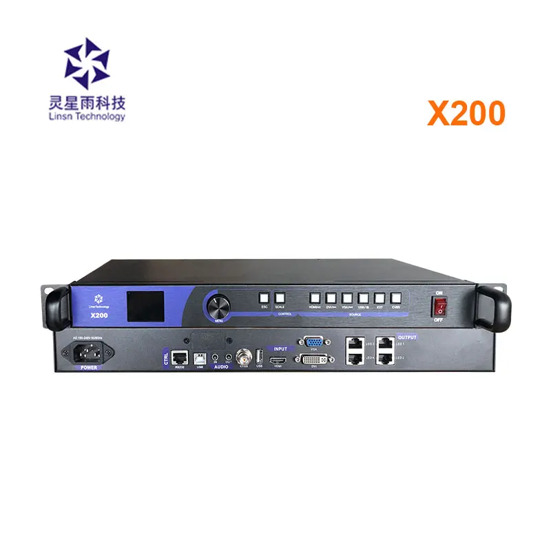 

LINSN X200 LED Video Processor Supports DVIVGACVBSHDMI 1.3@60Hz input 2.3 Million Pixels for LED Display Video Wall