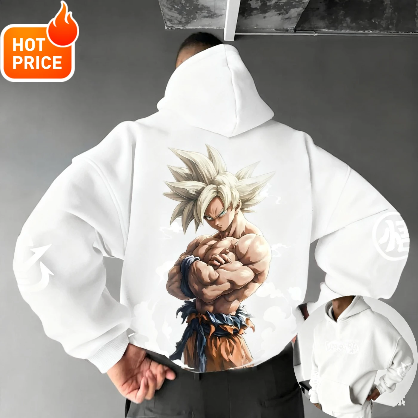 Son Goku Saiyan Dragon Ball Anime Streetwear Winter Mannen Oversized Hoodie Harajuku Vintage Vrouwen Capuchon Lange Mouwen