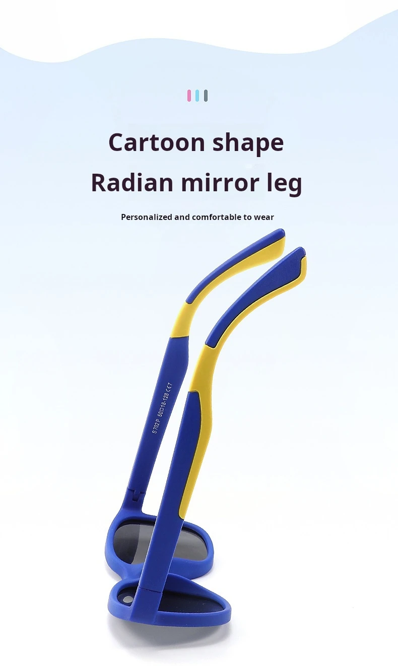 Fashion Square Polarisierte Kinder-Sonnenbrille, ultraleicht, umweltfreundliche Materialien, Sonnenbrille für Jungen und Mädchen, Outdoor-Sport-Sonnenbrille – Detail 11