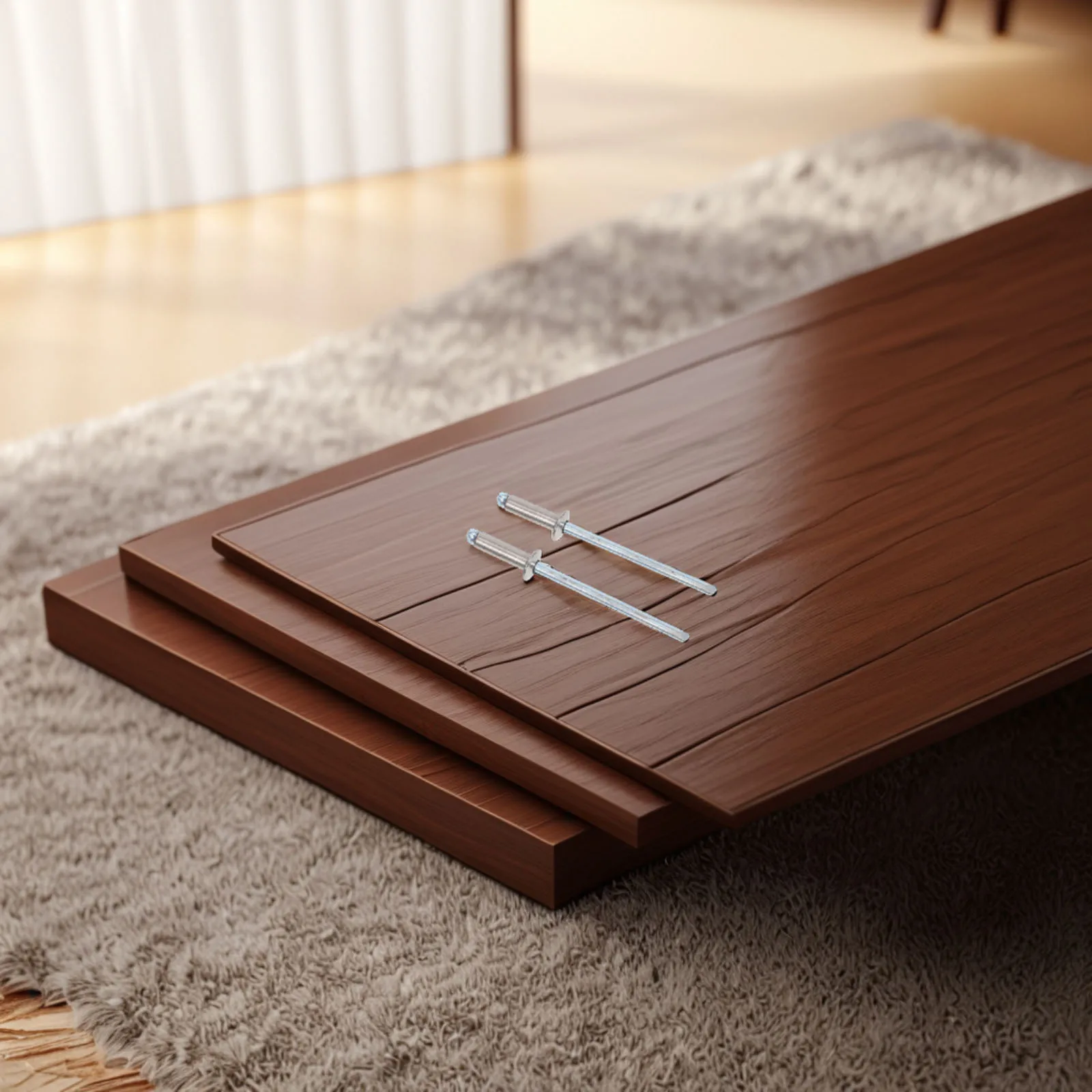 50 remaches ciegos de cabeza de cúpula de acero inoxidable, remaches largos de uso versátil para proyectos de plástico