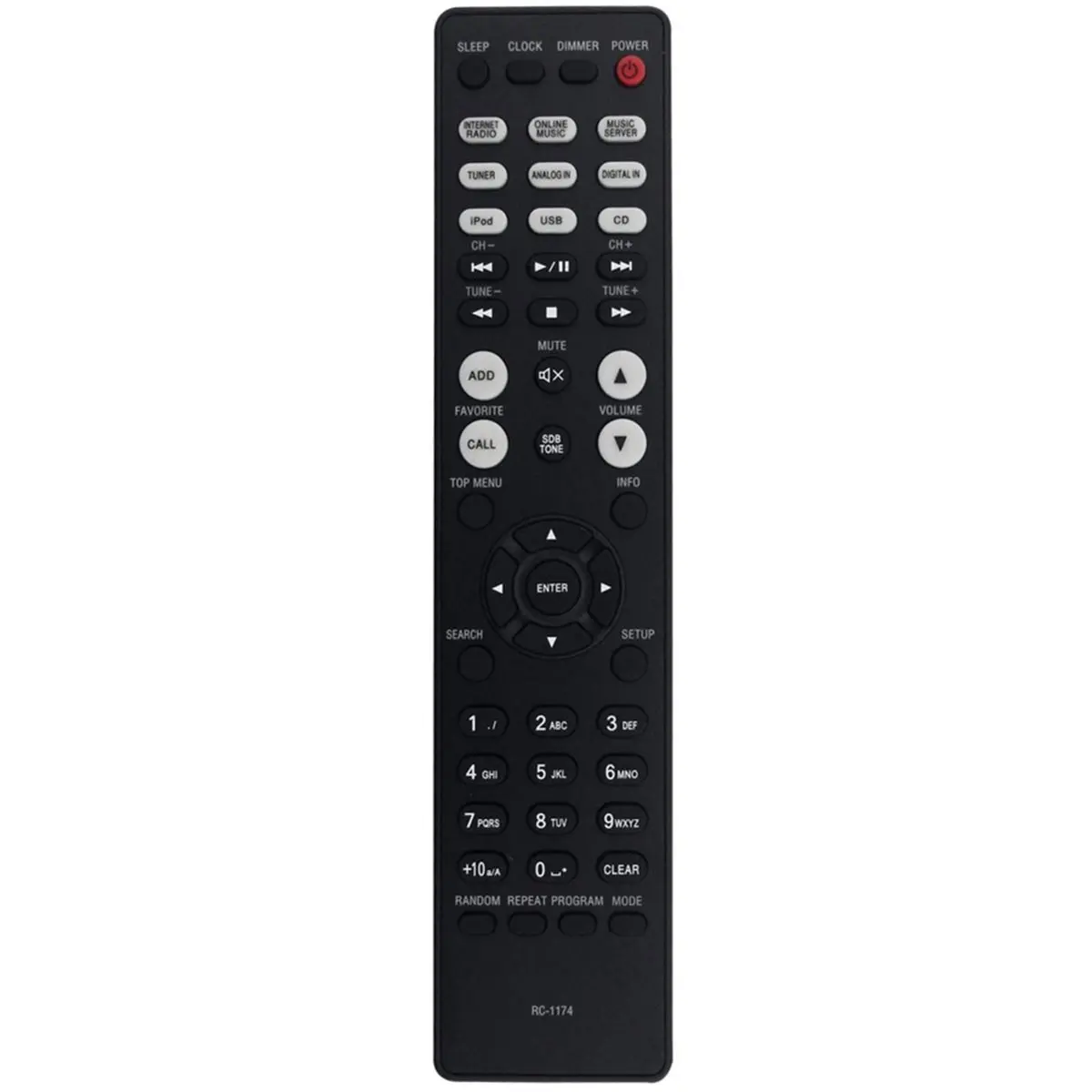 【Universal】 RC-1174 Replace Remote for CD Receiver RCD-N8 RCD-N7 RCD-N9 RCD-N8K RCD-N10 RCDN8 RCDN7 RCDN9 RCDN8K RCDN10