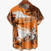 Hawaiian Beach Travel Surf Casual Shirts with 3D Printing