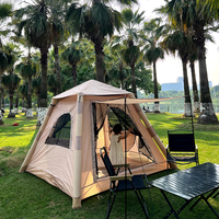 A large family air tent for 4-6 people, garden tent, camping waterproof tent, suitable for camping and hiking trips