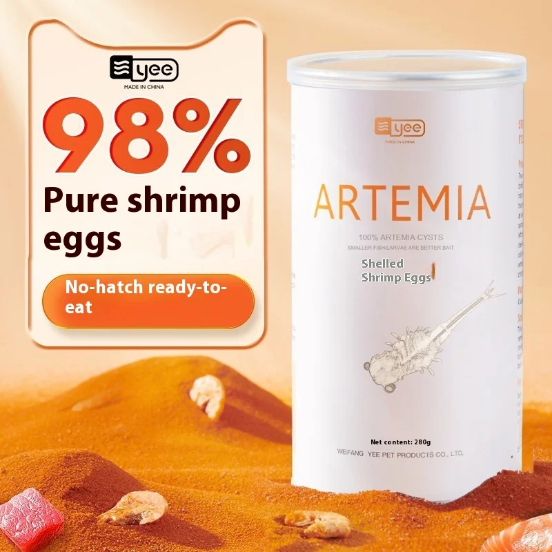 YEE Decapsulated Brine Shrimp Eggs-High Protein Starter Food for Fry Small Fish Tropical Fish Guppies Betta-Nutritious Feed