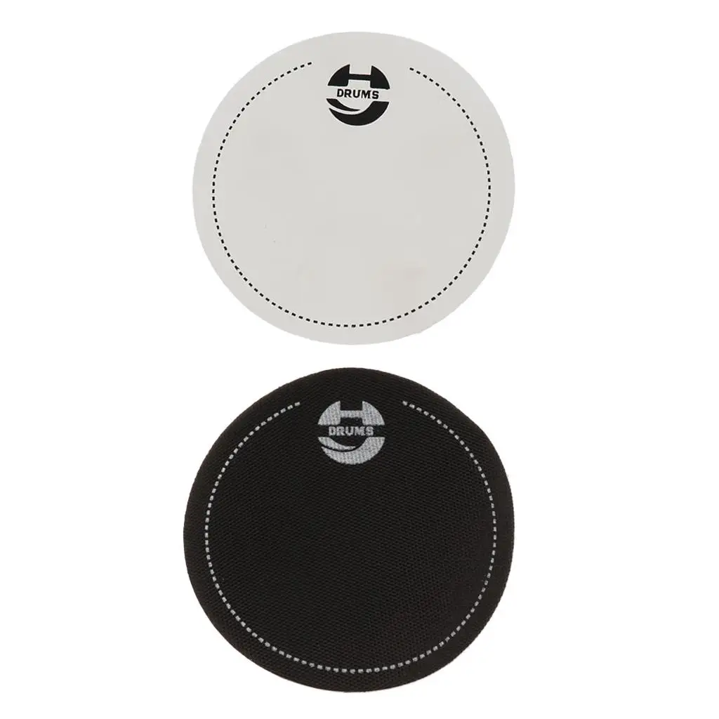 2 Pieces Bass Drum Head Pad Impact Drumhead Protector for Drum Parts , as described