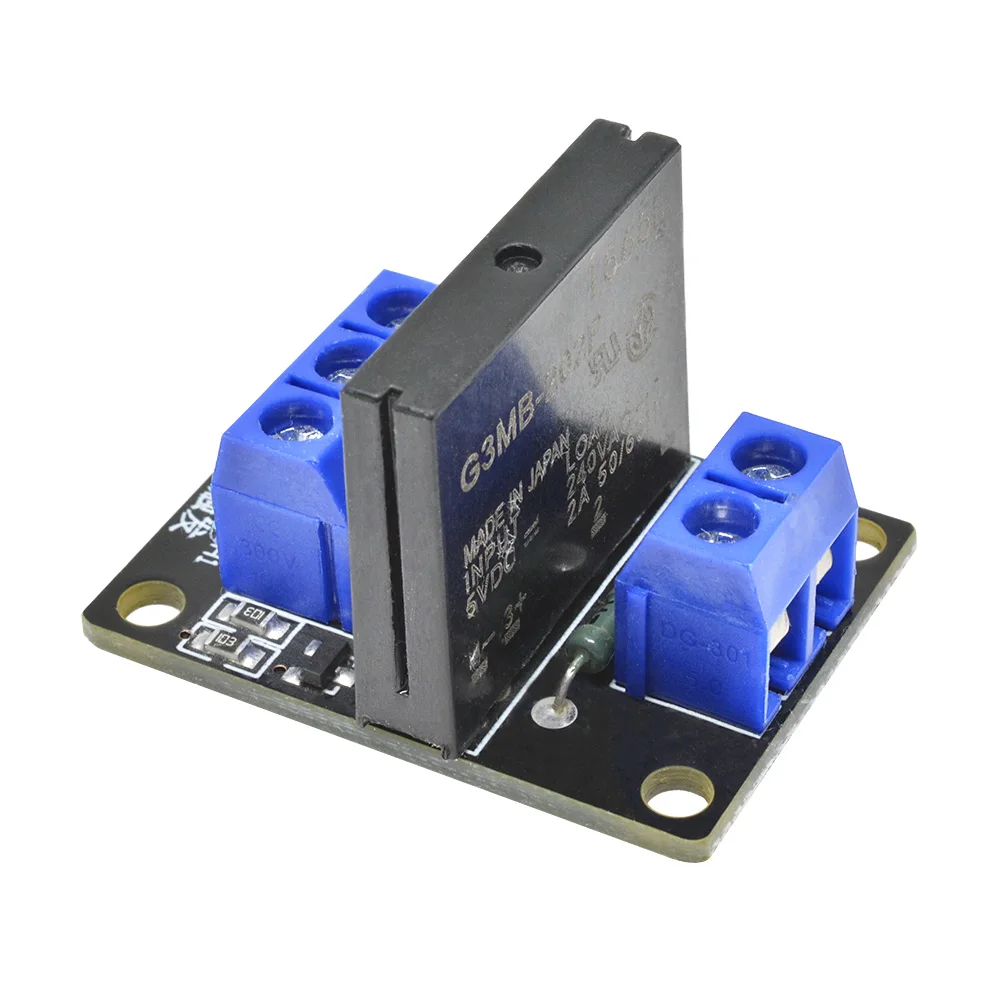 5V 1 2 4 8 Channel SSR G3MB-202P Solid State Relay Module 240V 2A Output with Resistive Fuse Diy Kit For ARDUINO