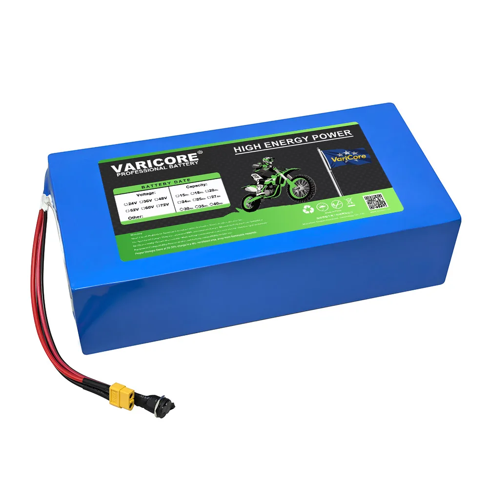 VariCore 48V 30Ah 13s6p 21700 batería de litio 54,6 v 1200w 1440w incorporado BMS 30A para cortacésped equipo eléctrico
