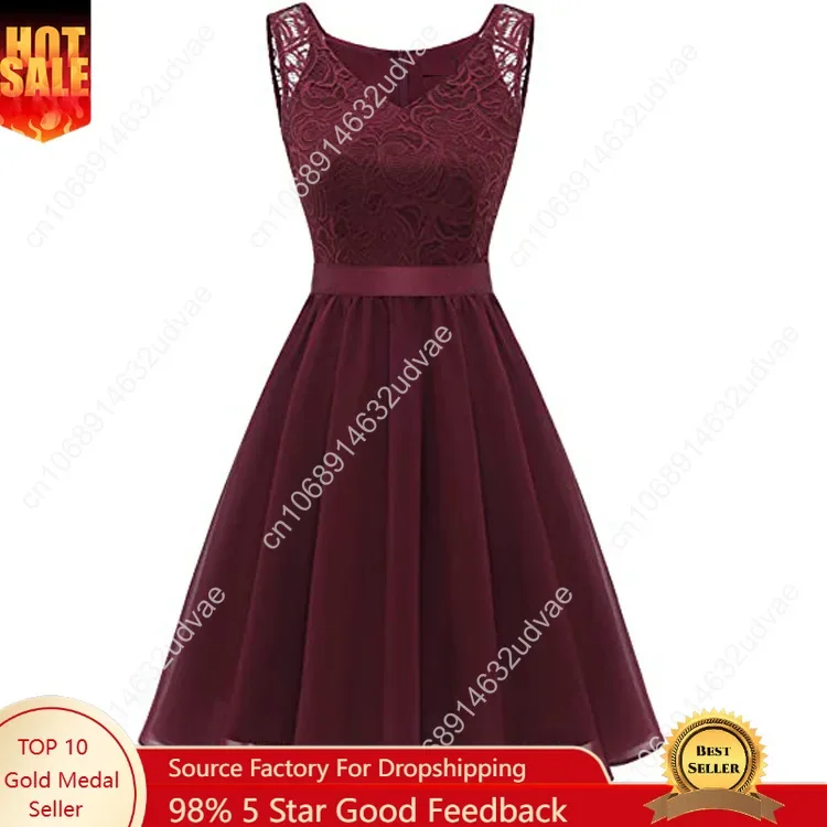 

BeryLove женские коктейльные модные платья для выпускного свадебного гостя короткие платья подружки невесты с рюшами по подолу кружевное вечернее платье без рукавов