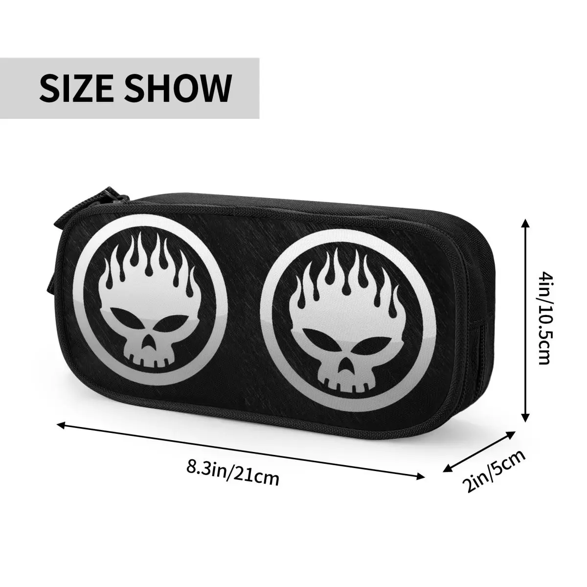 The Offspring Music Band Pencil Cases for Student School Pen Box Pencil Bag Big Capacity Pencil Pouch