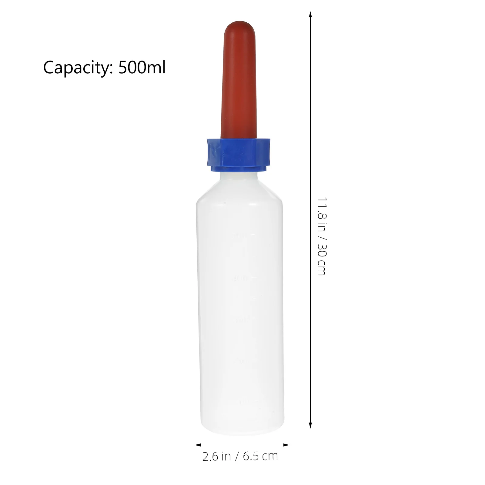 

500Ml Thickened Silicone Nipple Milk Bottle For Calf Lamb Cow Feeding Farm Animal Nursing Tool Small Livestock Feeders