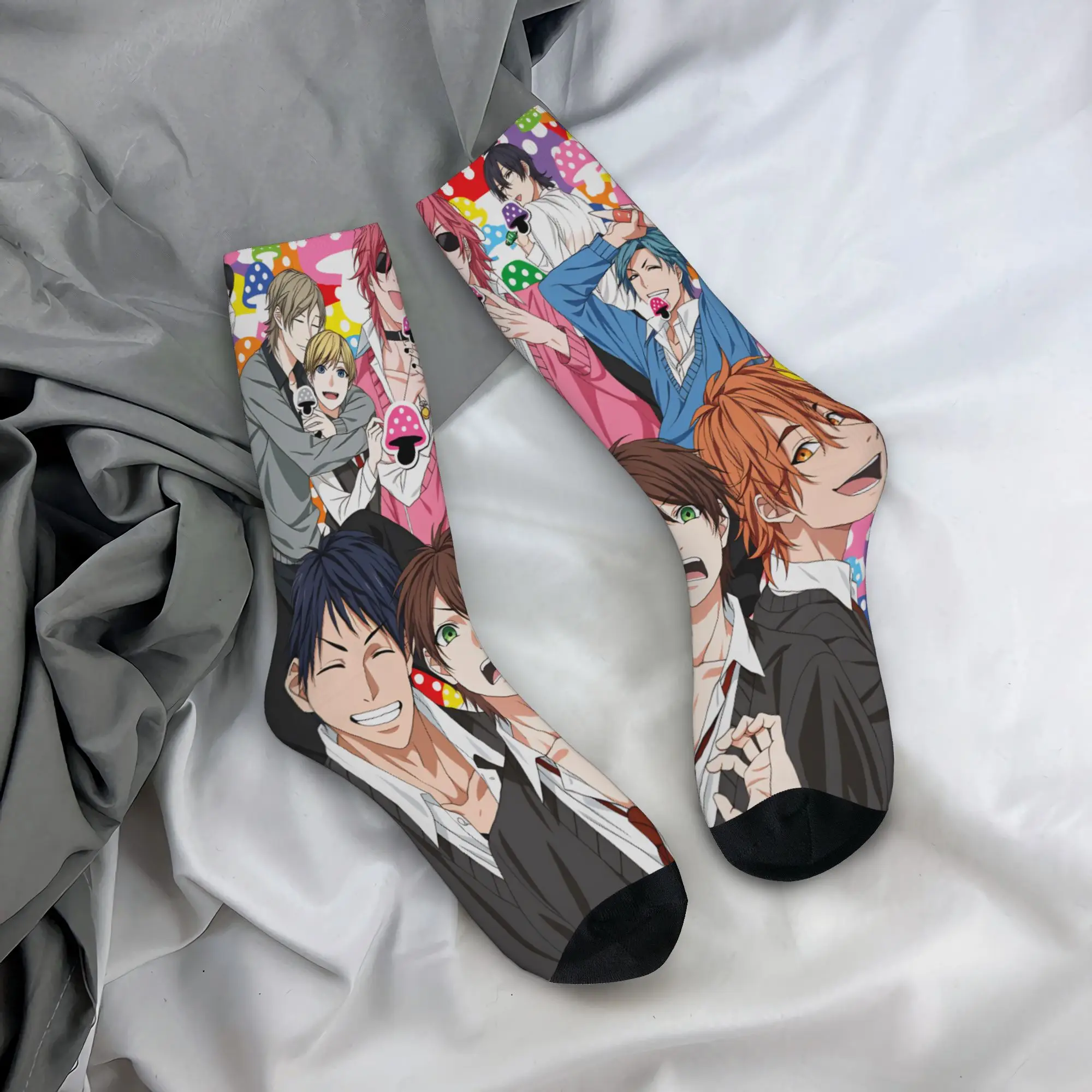 Yarichin B Club Yuri Stockings  Printed Harajuku Socks Spring Non-Slip Socks Men Outdoor Sports Warm Soft Socks