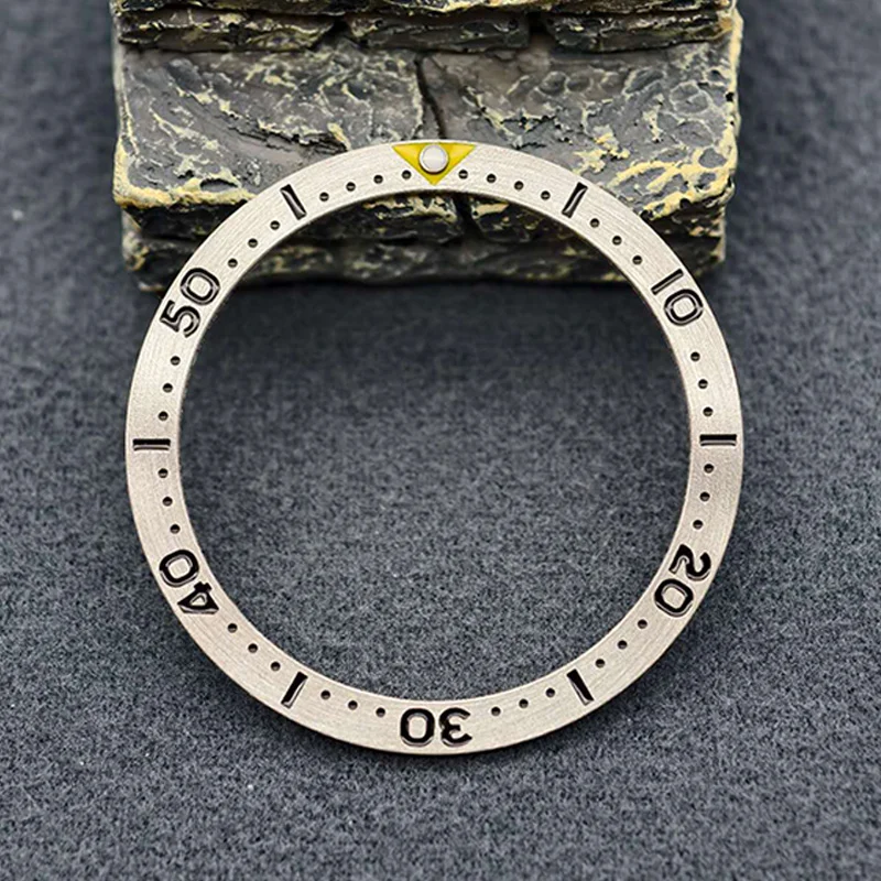 Mod 38mm Flat Metal SKX007 Watch Bezel Insert Ring Fits SKX007 SKX009 SRPD Watch Case NH36 NH35 Movement Men Watch Refit Parts