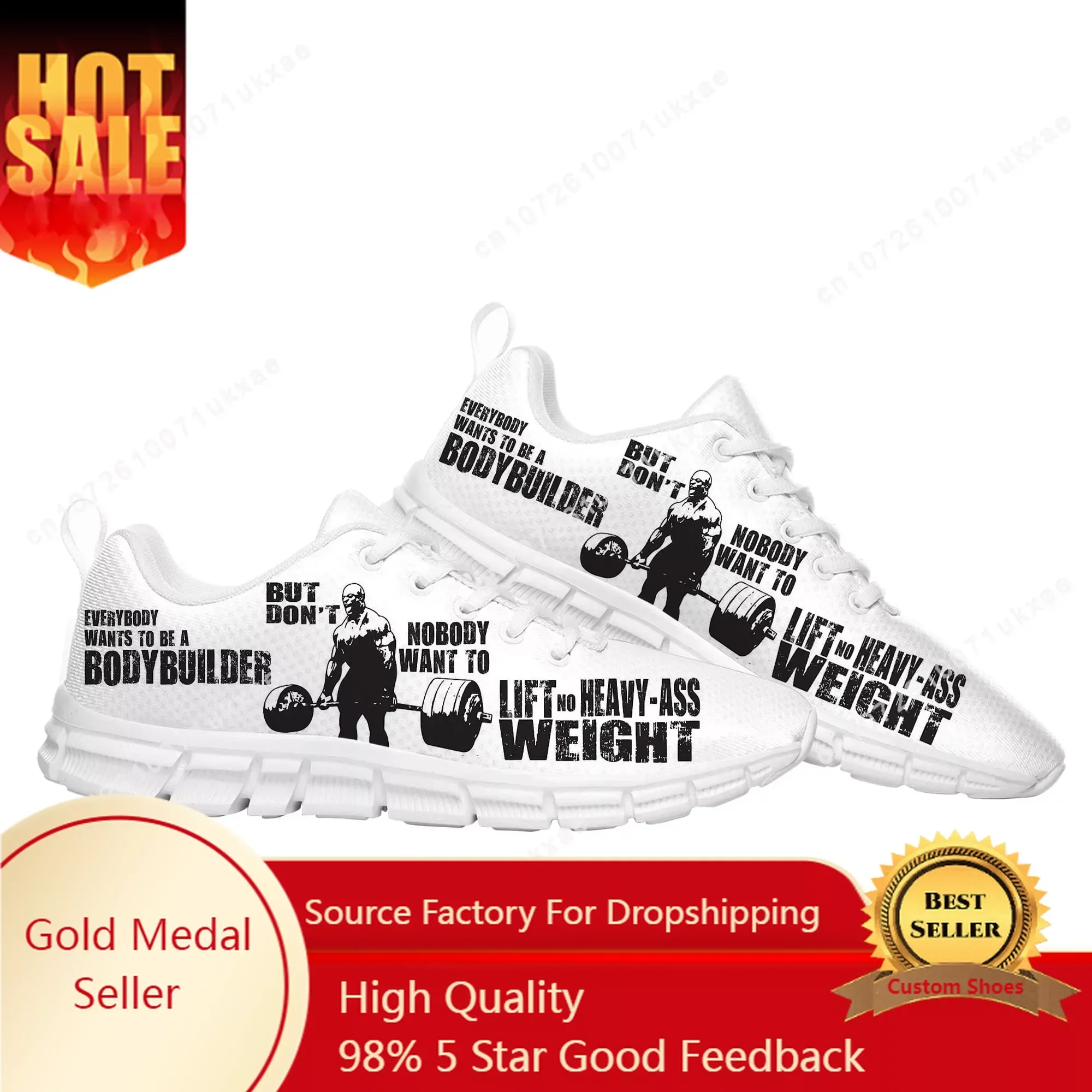 

Ronnie Body Building Yeah Buddy Light Weight Baby Sports Shoes Mens Womens Sneakers Parent Customize Shoe