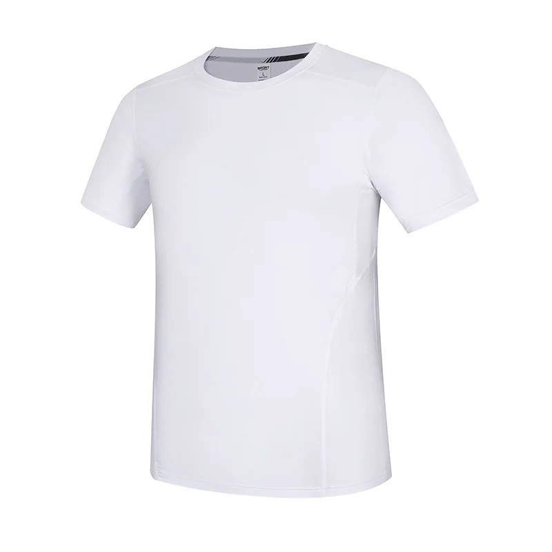 Manga curta apertada masculina correndo camiseta, camisa esportiva de secagem rápida, ginásio extra grande Fitness Top, desgaste de jogging