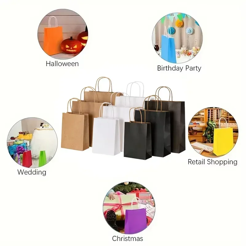 10pcs Holiday Birthday Wedding Party Gift Bags image 5