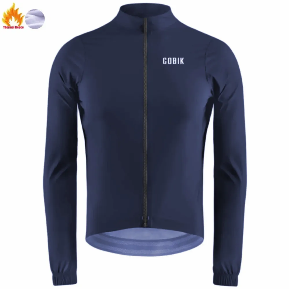 

Cobik Winter Hot Wool Thin Coat Men Long Sleeve Jacket Sport Wool Jersey Bicycle Cycle Mountain Uniform Road Ciclismo Hombre