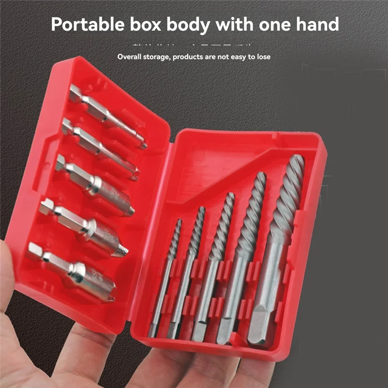 

ABRB-10Pcs Broken Wire Nut Extractorbolt Guillotine Screw Drill Bit Removal Slip Wire Thick Teeth Extractor Remover Tool Set