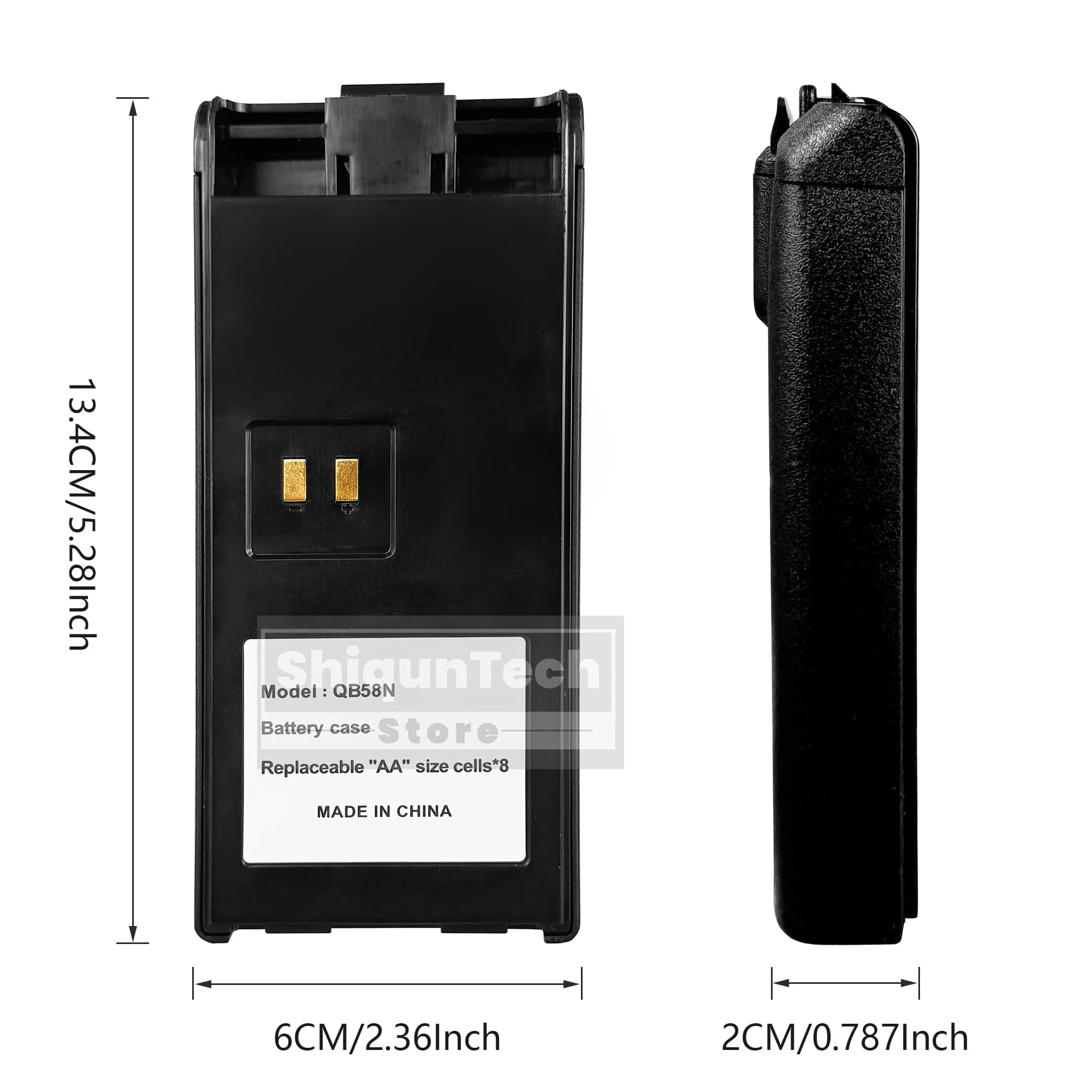 QYT CB-58 Radio AA Battery Case Support 8PCS Cell For 27MHz CB Walkie Talkie CB-58 Portable Citizen Band Two Way Radio 1/2/5PCS