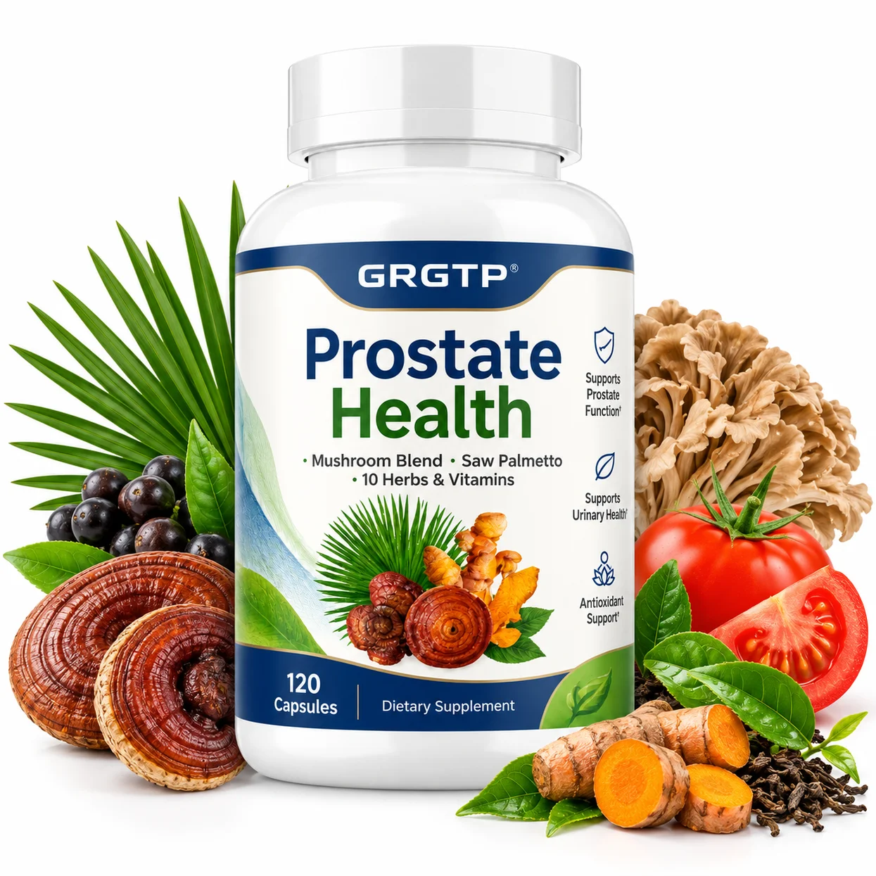 Prostate Health - Antioxidant, Regulate Hormonal, Improve Urinary Tract Problems, Bladder Control, Metabolism, Boost Immunity