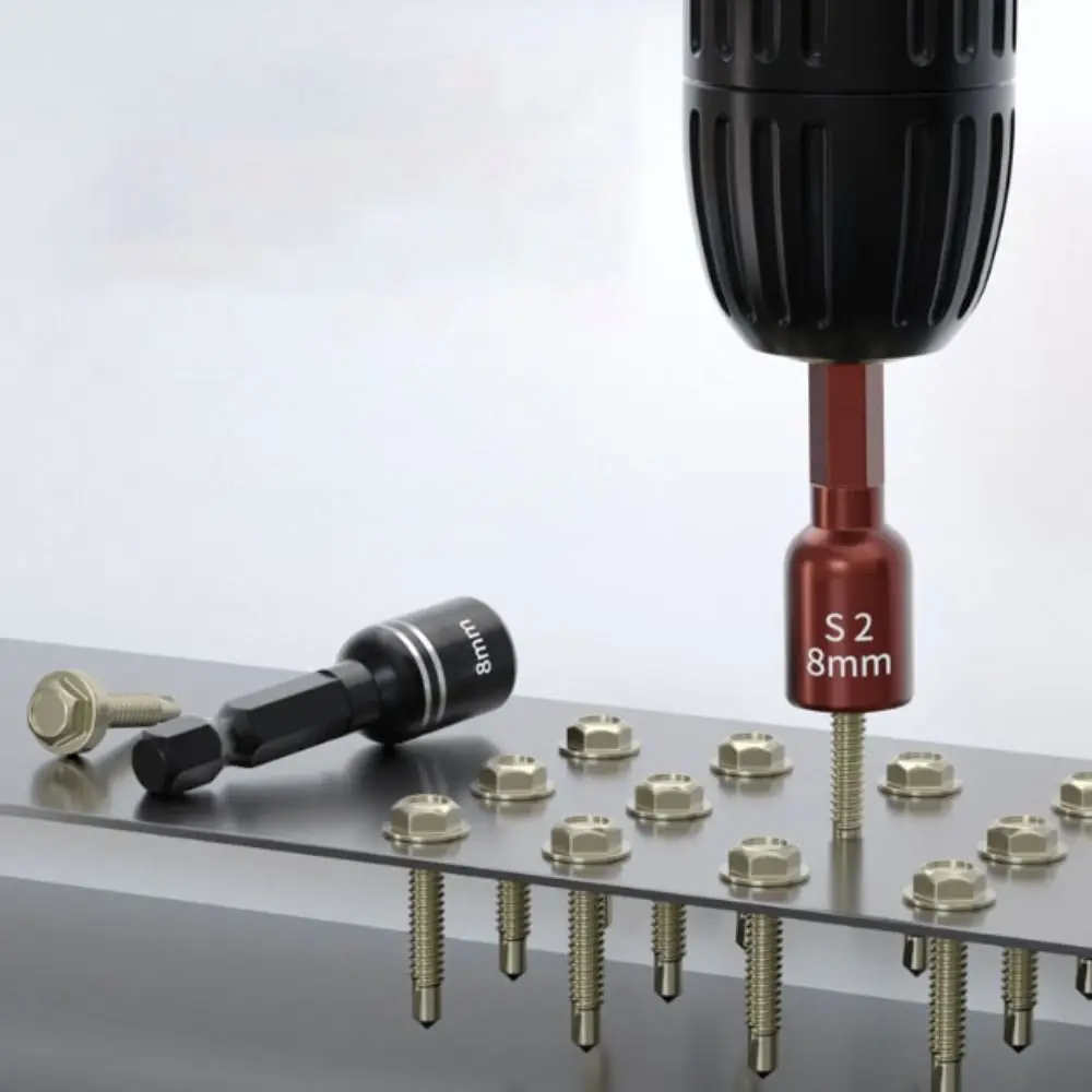 

8mm Size Magnetic Nut Screwdriver Hexagonal Socket Magnetic Design Socket Bit Length Hex Socket High-quality Materials