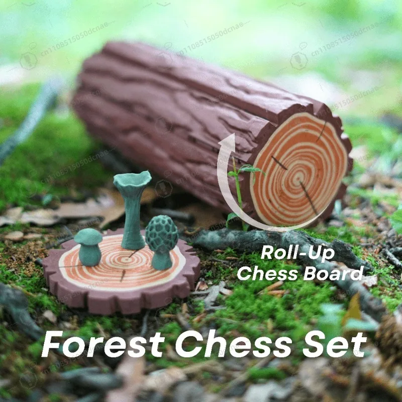 family-friendly-2-in-1-solid-wood-chess-checkers-set-with-mushroom-design-chessboardimmersive-educational-board-game-toy
