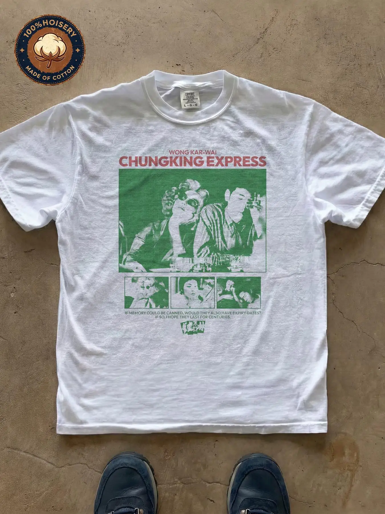 Men'S T-Shirt Chungking Express Movie Poster Graphic Print T-Shirt Unisex Casual Breathable Soft Retro Hong Kong Cinema Vintage