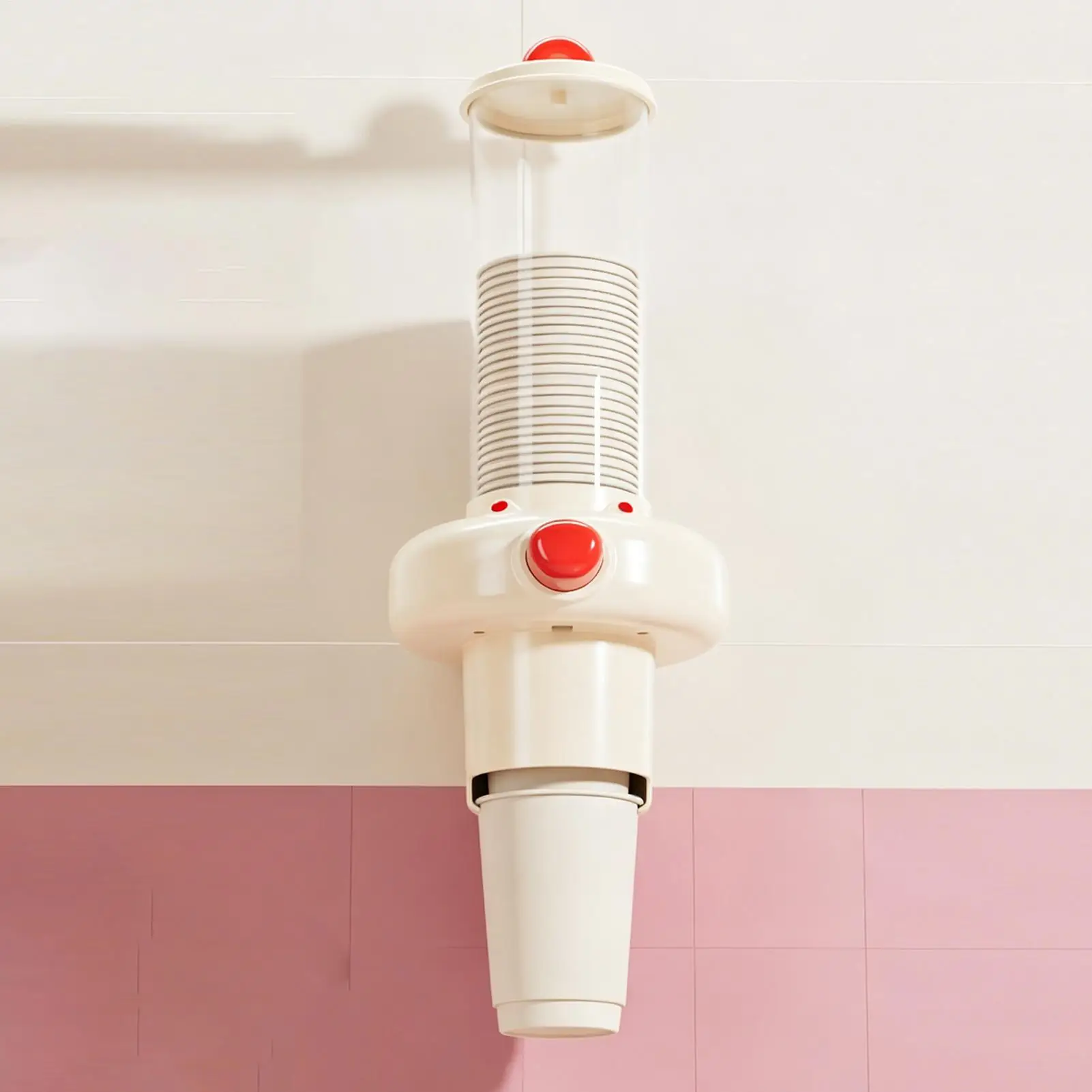 Paper Cup Dispenser Push-Type Rack Water Cooler Cup Dispenser For Professionals Homeowners Home Kitchen Coffee Station Breakroom view 4