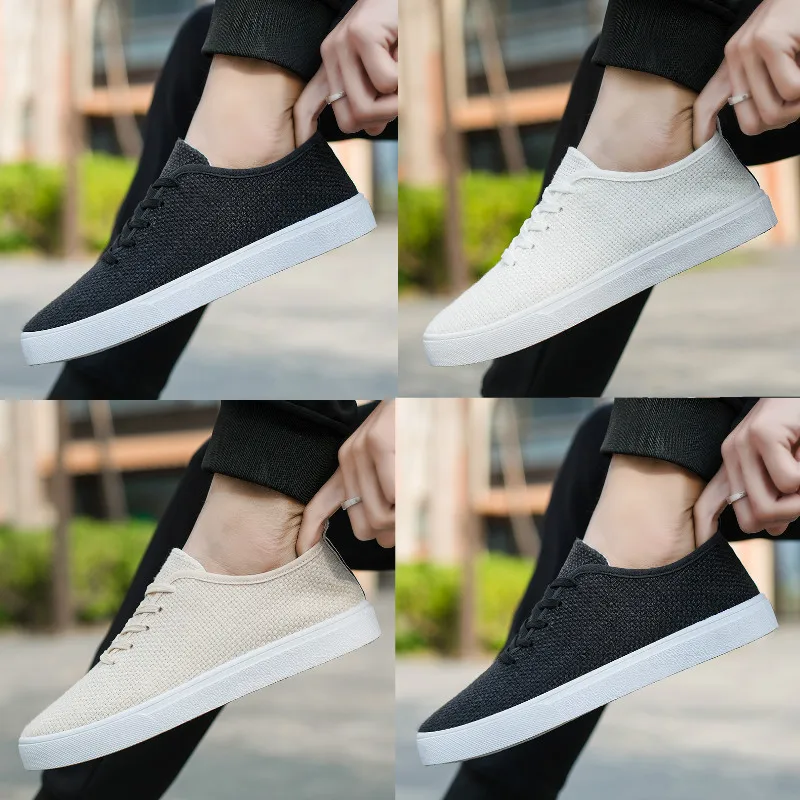 

2023 Men Espadrilles Autumn Male Basic Flats Comfort Mens spring Autumn Big Size Canvas Shoes Summer New Style