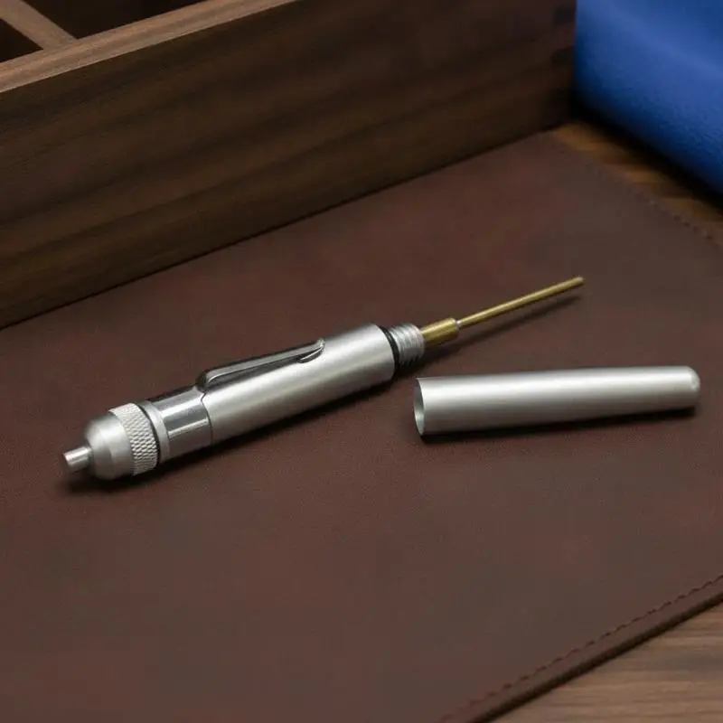 Precision Oiler Portable Aluminum Lubricating Oil Pen With Pocket Clip Pinpoint Oil Applicator For Machine Maintenance