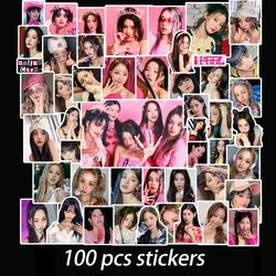 100pcs/set Kpop GIDLE INEVER DIE Stickers Album Lomo Cards (G)I-DLE Girls I Burn Photo Card Minnie Postcard Stickers Fans Gift