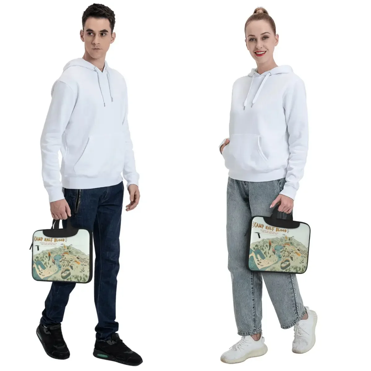 Map Of Camp Half Blood Crossbody Laptop Bag Case Computer Bag 13 14 15.6 Inch Notebook Pouch for Macbook Pro