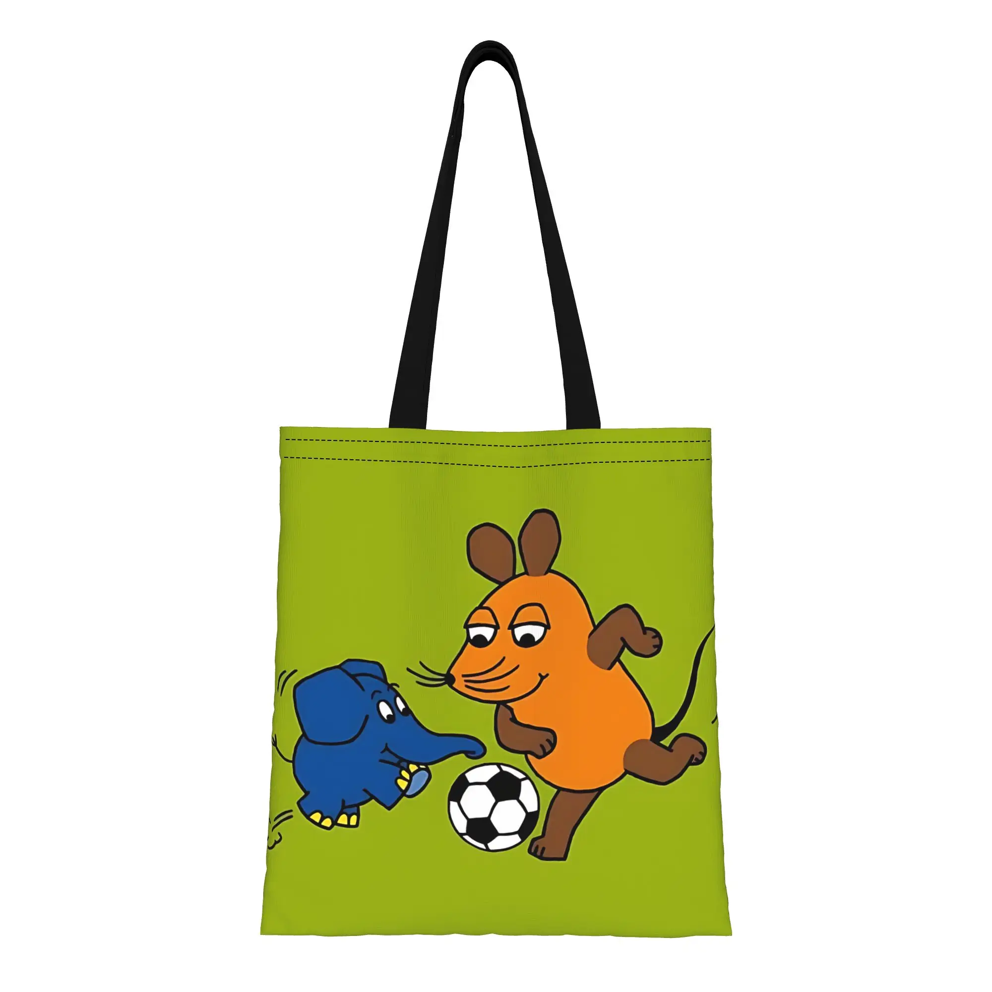 

1PC Forever Canvas Tote Bag No Closure Design Hand Washable Tote D-Die Maus Durable Canvas