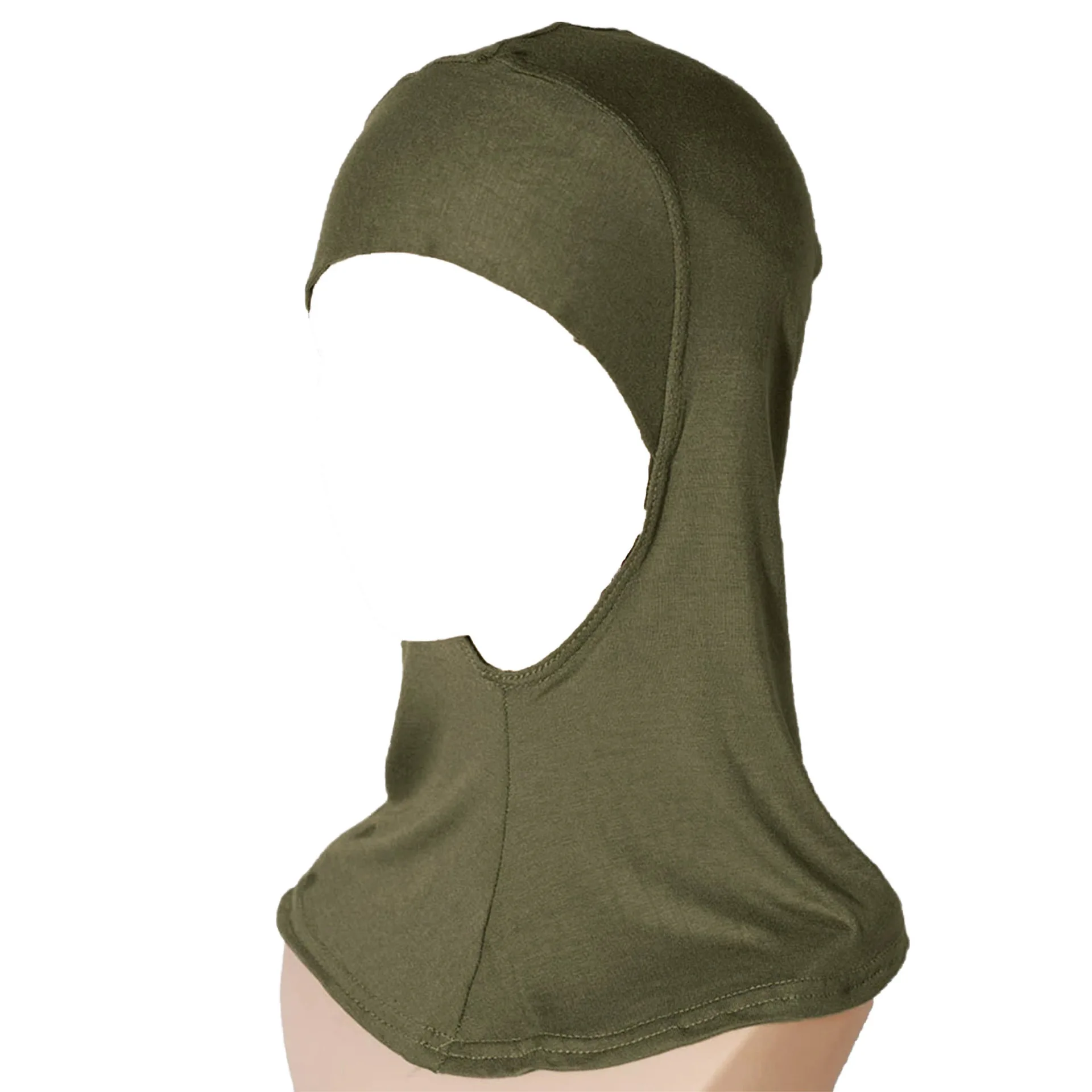 [Hoogwaardig katoen] Modale meerkleurige ademende nekbescherming Hoge elasticiteit Dieptepunt Cap Cover Sjaal Hoofddoek