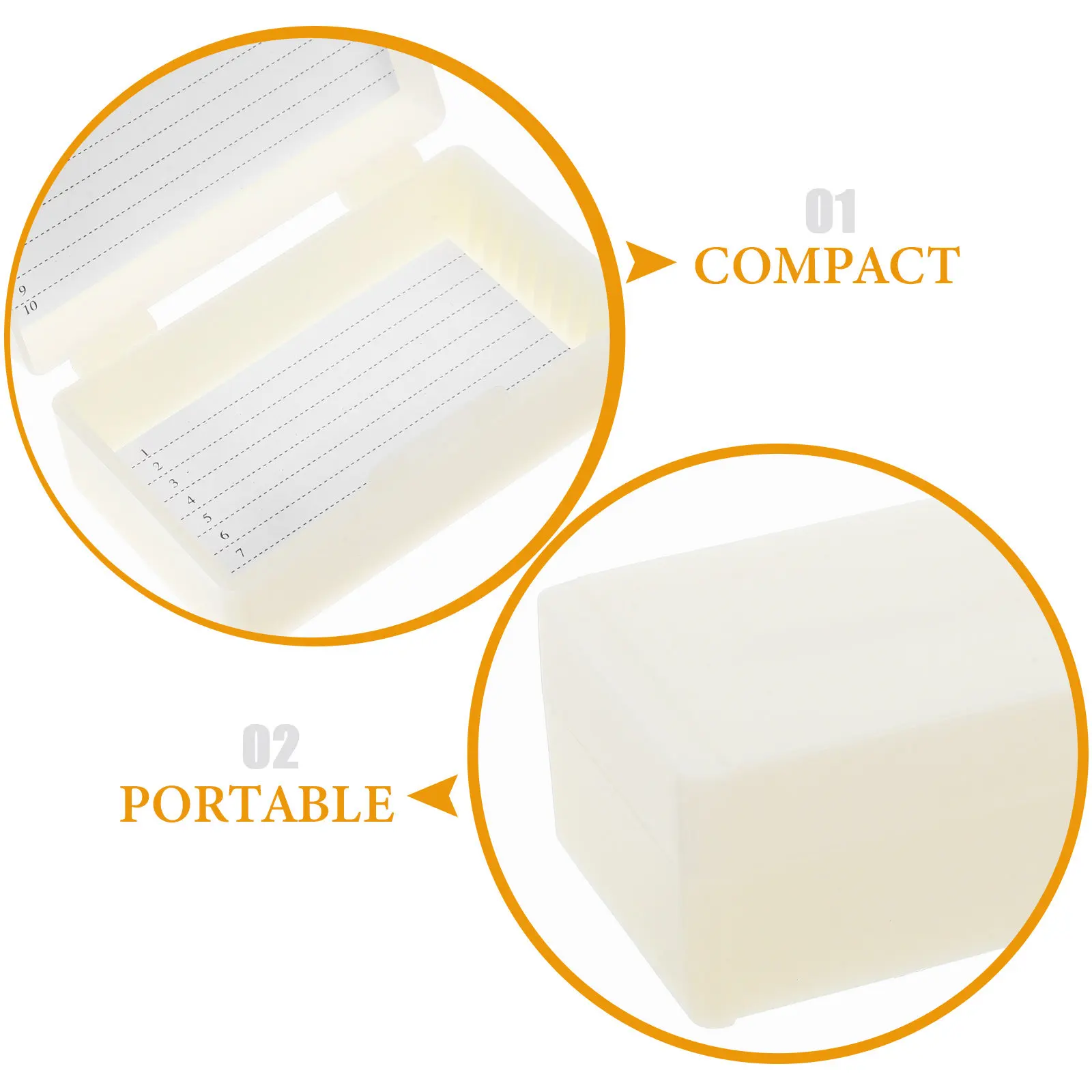 10-Place Microscope Slides Storage Box Paper Tissue Section Case with Serial Number for Laboratory Pathology Slide Protection