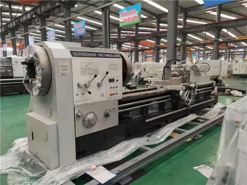 Horizontal Lathe Q1325 Semi-Automatic Pipe Threading Machine High Rigidity, High Precision, High Wear Resistance