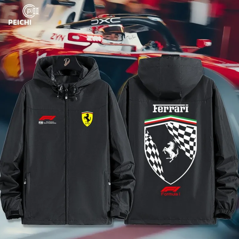 f1-racing-team-leclerc-2026-season-formula-racing-collaboration-jacket-autumn-winter-coat-upper-men's-loose-fit-zipper-closure